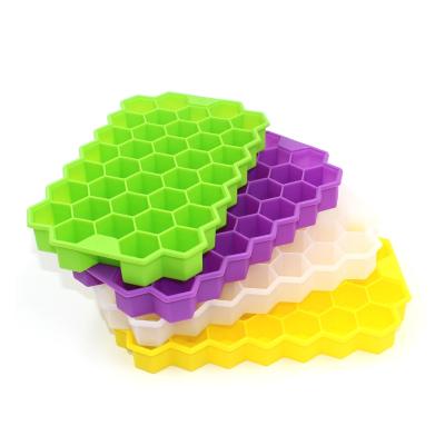 China Sustainable Top Selling Silicone Mold With 37 Cavities Silicone Ice Mold With Lid for sale