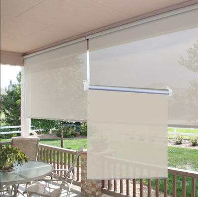 China Exterior Yard Shutter Roller Blind with Transparent Shades and Fabric Yard Shutters for sale