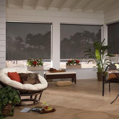 China Competitive Price Manual Control Roller UV Roller Blind With Sunscreen Fabric From China for sale