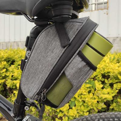 China Muti-fuction Bicycle Bag Fashion Bicycle Accessories Saddle Bag Bicycle Seat Recycling Bag With Bottle Pouch for sale