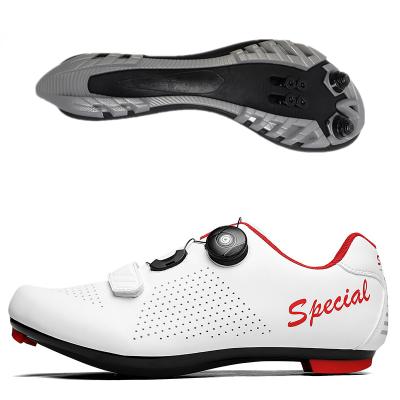 China Hot Selling Wholesale PVC Amazon All Road MTB Road Flat Men Cycling Shoes Fast Turning Buckle Bike Shoes for sale