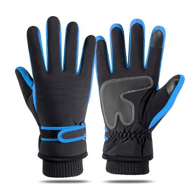 China Full Finger Waterproof Windproof Cycling Accessories Racing Gloves Car Touch Screen Winter Warm Cycling Gloves for sale