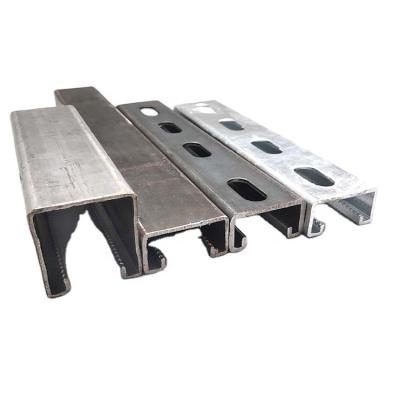 China Structural Material Steel Strut Channel / C Channel / Support Plain And Slotted Channels for sale