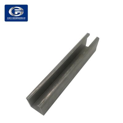 China Industry Best Sell Unistrut Type Guide Rails Slotted Steel Strut Channel or C Channel from China Supplier for sale