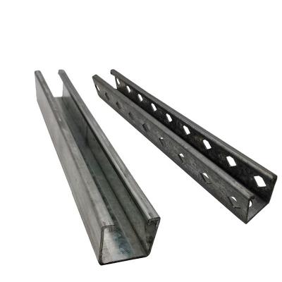 China High Quality Industry Guide Rails Metal Slot Channel Strut Brackets Slotted Steel C Channel Bracket Support OEM for sale