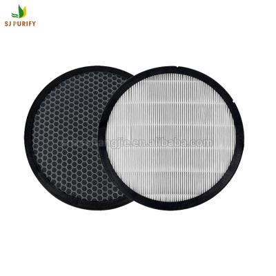 China Car High Efficiency Hepa Activated Carbon Round Air Filter Replacement For Air Purifier for sale