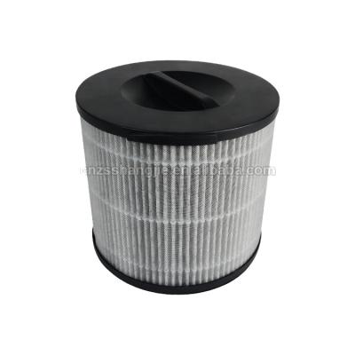 China The car HEPA activated carbon material is compounded into a high efficiency cylindrical air filter for sale