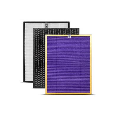 China Universal hotel activated carbon hepa air filter h13 true hepa and activated carbon filter assembly element replacement for phi lips for sale