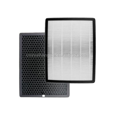 China Custom car size clean room 3 in 1 composit filter H13 mini-ply carbon hepa acticated filter media for sale