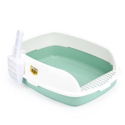 China High Grade AG+silver Ion Material Antibacterial Pet Products Cleaner Cat Litter Box With Convenient Accessories for sale