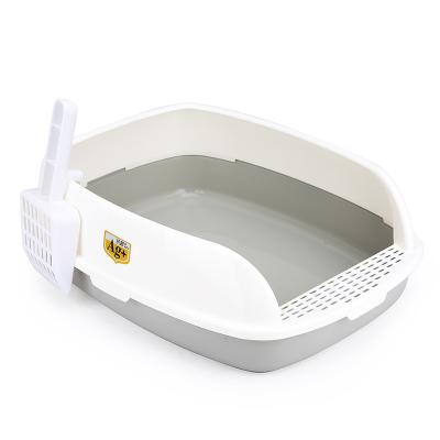 China Hot Selling Cat Litter Box Cat Toilet Self Cleaning Antibacterial AG+silver Ion Material Convenient Splash Proof for sale