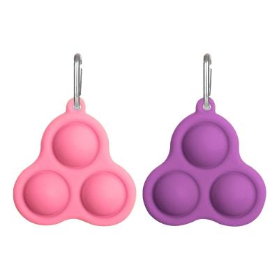 China Simple Silicone Eco-friendly Decompression Adult Bubble Dimple Fidget Sensory Toy for sale