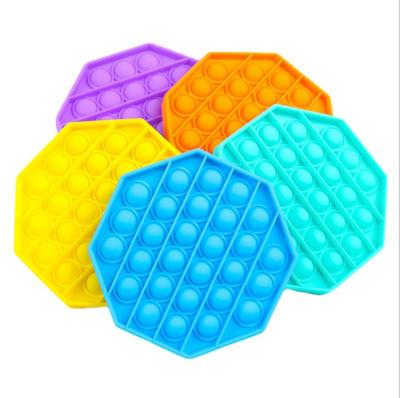 China 2020 New Custom Packaging Silicone Decompression Silicone Pushing Noise Bubble Wiggle Sensory Toy for sale