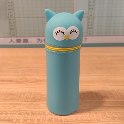 China Schools & School Pencil Case Silicone Holder Pen Case (Pen Holder) /Pen Case With Cute Animal Face for sale