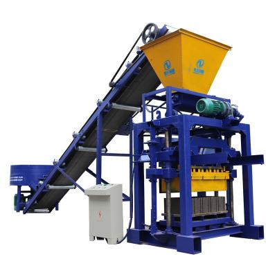 China Qt 4-35B Concrete Interlocking Brick Making Machine Production Line With Color paver paving stone factory for sale