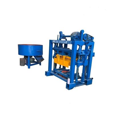 China High quality qt4-40 manual hollow concrete block making moulding machine Cameroon for sale