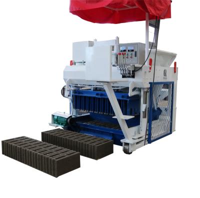 China QTM6-24 electricity moving concrete hollow block making machine interlocking solid brick zu verkaufen