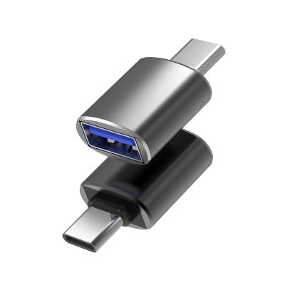 China Metal USB 3.1 Type C OTG Adapter Mobile Phone Male To USB 3.0 A Female Converter Adapter OTG Function For Macbook for sale