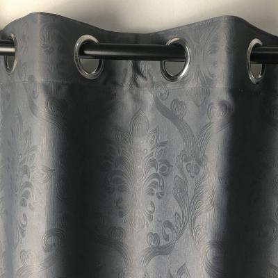 China Blackout Embossed Curtain Fabric 100% Polyester Blackout Fabric For Living Room Curtain for sale