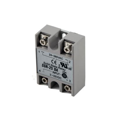 China SSR-25DA Small Single Phase DC Relay AC 25A DC Control Small Relay AC SSR Sealed Type for sale