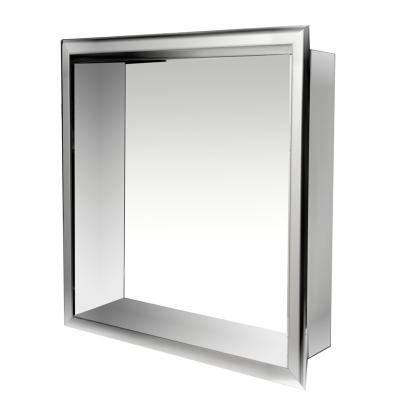 China Modern Stylish Modern Shower Niche Stainless Steel Design Easy To Install In Wall Shell For Bathroom for sale