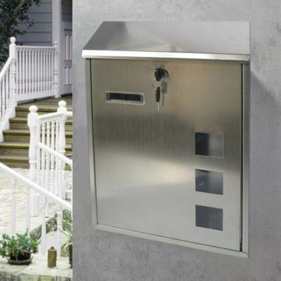 China Outdoor Floor Standing Security Wall Mounted Steel Custom Mailbox With Key for sale