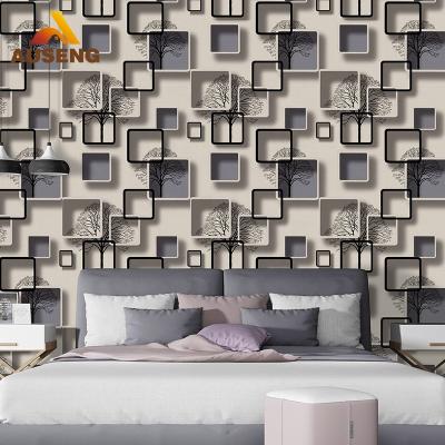 China Home Decor 3D PVC 3D Wall Paper Rolls Wall Papers TV Background Modern Mural Wall Paper Covering Wallpaper for sale