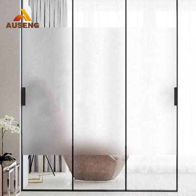 China Modern Self Adhesive Frosted Glass Film Home Office Bathroom PVC Film Transparent Glass Window Films for sale