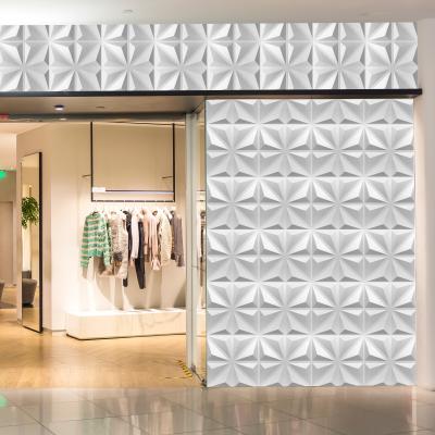 China Modern Colorful 3D Wall Panels Foam Outdoor PVC Ceiling Wallpaper Panel/White Sheet Brick Decoration Wall Tiles/Sticker Panel for sale