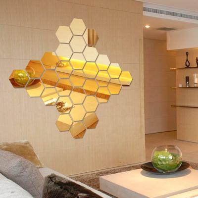 China Best Selling Modern Mirror Wallpapers Self Adhesive Acrylic 3D Mirror Wall Sticker Acrylic Decal for sale