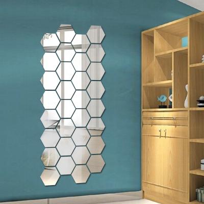 China Modern Chinese Manufacture Reflecting Mirror Wallpaper 3D Mirror Effect Wallpaper Mirror Pattern Sticker for sale