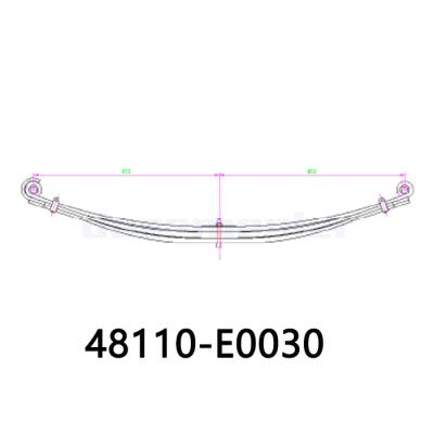 China Heavy Duty 48110-E0030 Truck FRONT Leaf Springs For Hino Truck And Trailer for sale