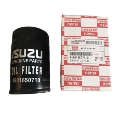 China Truck engine hot sale auto engine spare parts 8981650710 oil filter made in China for sale