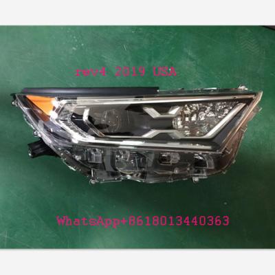 China The same as original BODY HEADLIGHT headlight for toy0ta rav4 2019 2020 2021 2022 USA version for sale