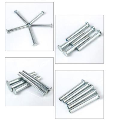 China Custom Stainless Steel Steel Rivets Flat Head Semi Hallow Galvanized Steel Rivets for sale