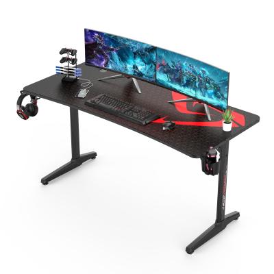 China Other Eureka Ergonomic 60 Inch Gaming Table Ergonomic Commercial Home Large Size PC I Shaped Best Gaming Desk for sale