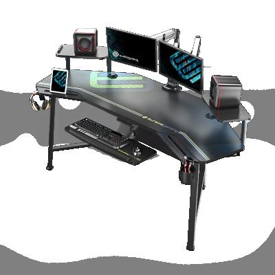 China (Other) Adjustable EUREKA E70 ERGONOMIC Explored Anchor Gaming Desk Black Gaming Computer Desk for sale