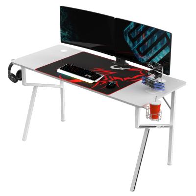 China Other Eureka E-sport Metal Frame Modern Design RGB K Shape Ergonomic Gaming Desk Smartly for sale