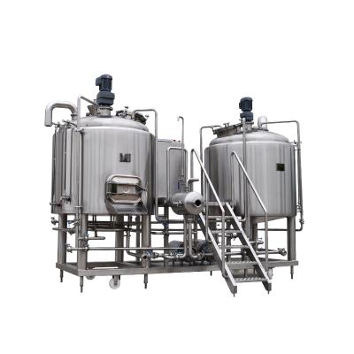 China Hotels Per Batch Beer Brewing Equipment Micro Brewhouse 100L 200L 300L 500L 1000L for sale