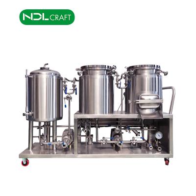 China Hotels 60L 120L 200L Brewing Equipment Mini Brewery Plant System Home Beer Making Machine for sale