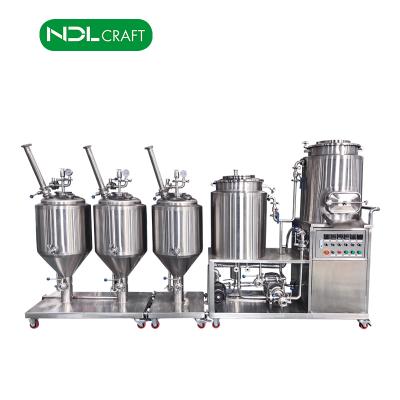 China Beer Brewing Plant Pilot Beer Machine 60 Pilot System Small Equipment Home Made Stainless Steel 304/316 for sale