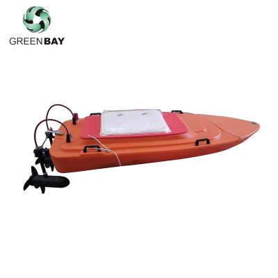 China Survey Design Bathymetry Survey Ship Customized PE Hull Touched GPS Chart Plotter and Echo Sounder for sale