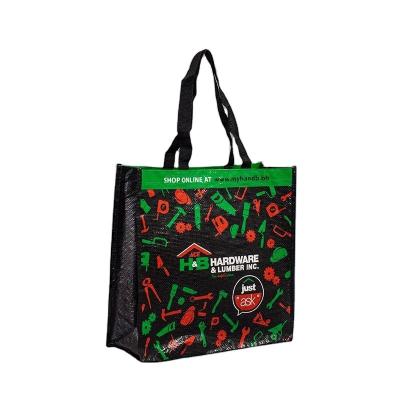 China High Quality Custom Foldable Tote Bag Full Color Printing Reusable PP Woven Bag Custom Made Eco-friendly Large for sale