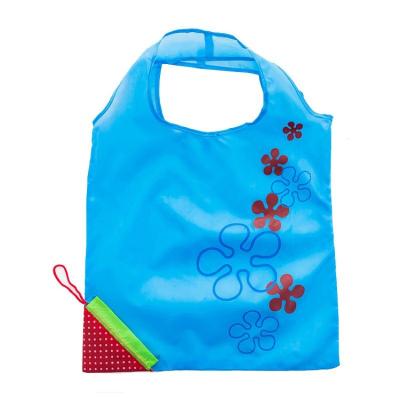 China Custom Wholesale Goods Polyester Nylon Tote Portable Travel Shopping Handle Bag Eco-friendly for sale