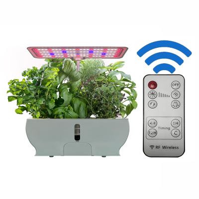 China Modern Self Watering Planter Click and Grow Mini Garden Hydroponic Indoor Automatic Smart Herb Vegetable Self Growing Machine with Led for sale