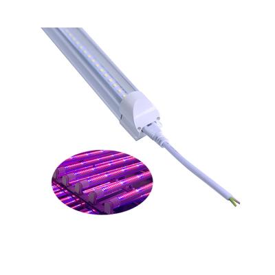 China Aluminum T8 LED Grow Light 620nm 660nm 460nm Full Spectrum Led Grow Bar Light for Indoor Plants, Veg and Flower for sale