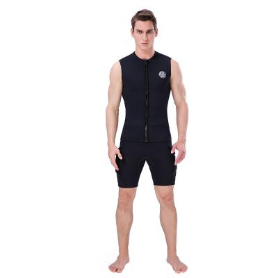 China Men's Adult Wetsuit Top with Front Zipper, UV Protection for Swimming Diving Surfing for sale