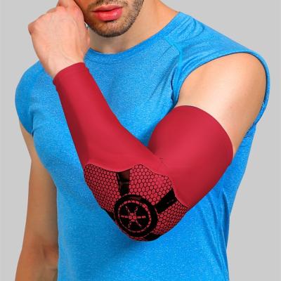 China Custom Logo Compression Arm Sleeve Wear Resistant Sports Black Arm Sleeves Cycling Basketball Protector UV Compression Sleeve Arm for sale