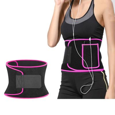 China Custom Women Neoprene Back Belt Workout Sweat Wrap Adjustable Lumbar Back Braces Trimmer Belt Weight Loss Slimming Waist Support Waist Trainer for sale