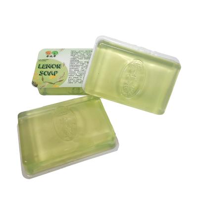 China Soap Souvenir Fruit Lemon Product Voucher Base Natural Whitening Soap for sale